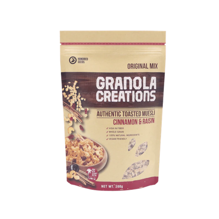 Hundred Seeds Granola Creations Cinnamon & Raisin Translation missing: id.activerecord.decorators.item_part_image/alt