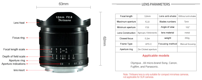 7Artisans 12mm F2.8 Translation missing: id.activerecord.decorators.item_part_image/alt