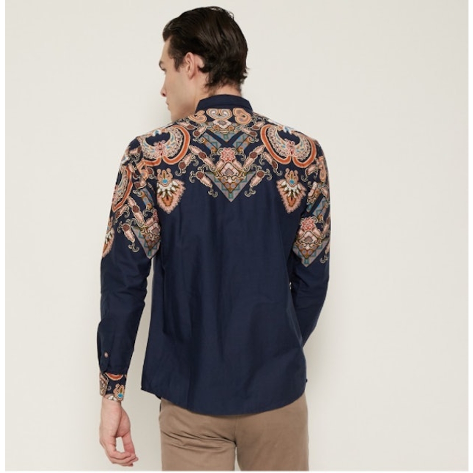 M231 Kemeja Pria Batik Warna Navy 1699 Translation missing: id.activerecord.decorators.item_part_image/alt