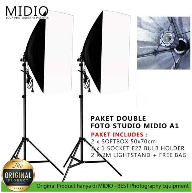 Midio Paket Double Studio Foto Midio A1  Translation missing: id.activerecord.decorators.item_part_image/alt