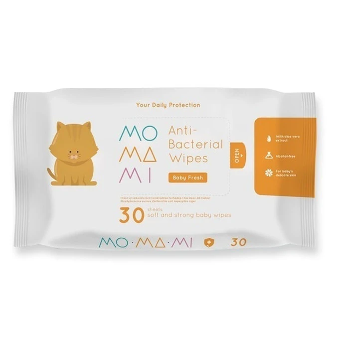 MoMaMi Antibacterial Wipes 30" Translation missing: id.activerecord.decorators.item_part_image/alt