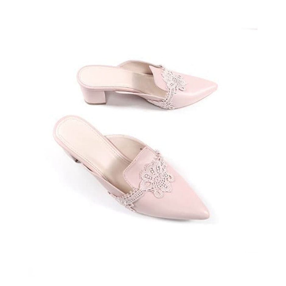 Amazara Eliza Pink Mules Translation missing: id.activerecord.decorators.item_part_image/alt