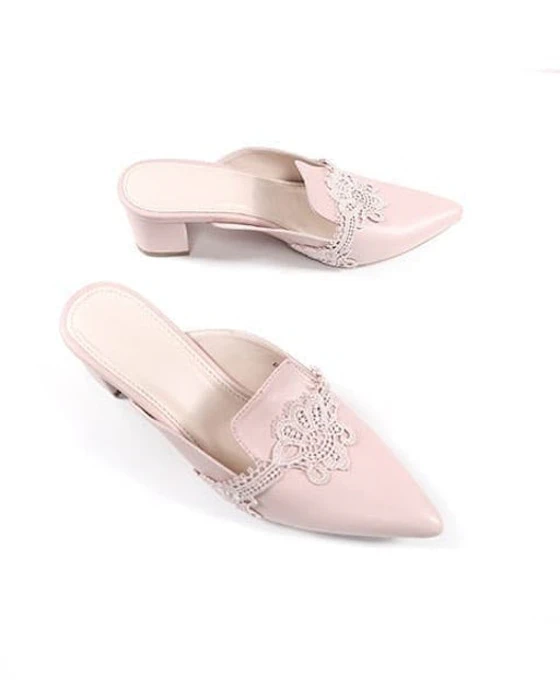 Amazara Eliza Pink Mules Translation missing: id.activerecord.decorators.item_part_image/alt