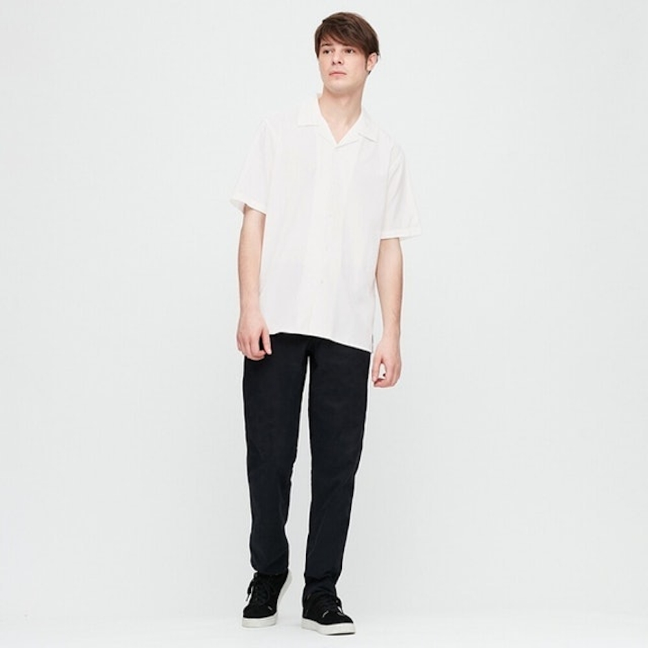UNIQLO Kemeja Katun Modal Kerah Terbuka PDK Translation missing: id.activerecord.decorators.item_part_image/alt