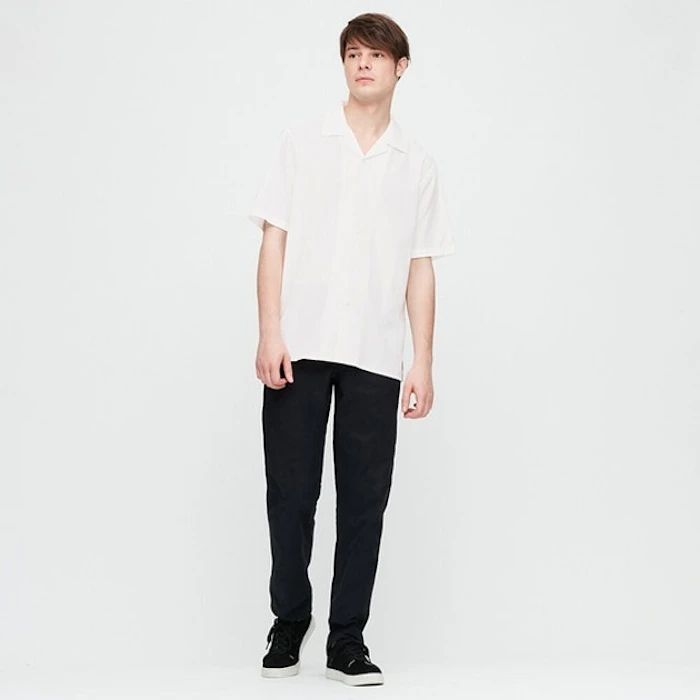 UNIQLO Kemeja Katun Modal Kerah Terbuka PDK Translation missing: id.activerecord.decorators.item_part_image/alt