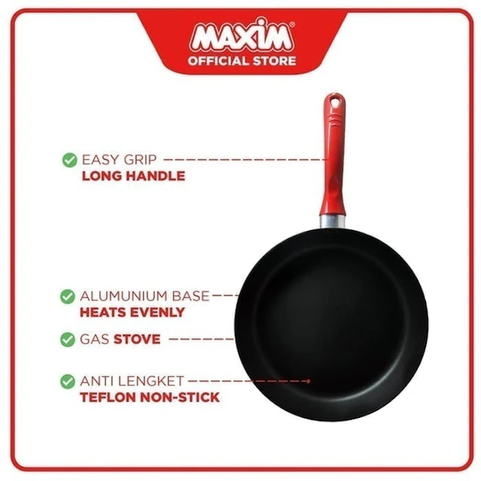 Maspion Maxim New Eleganza Wajan Teflon 18 cm Antilengket Translation missing: id.activerecord.decorators.item_part_image/alt