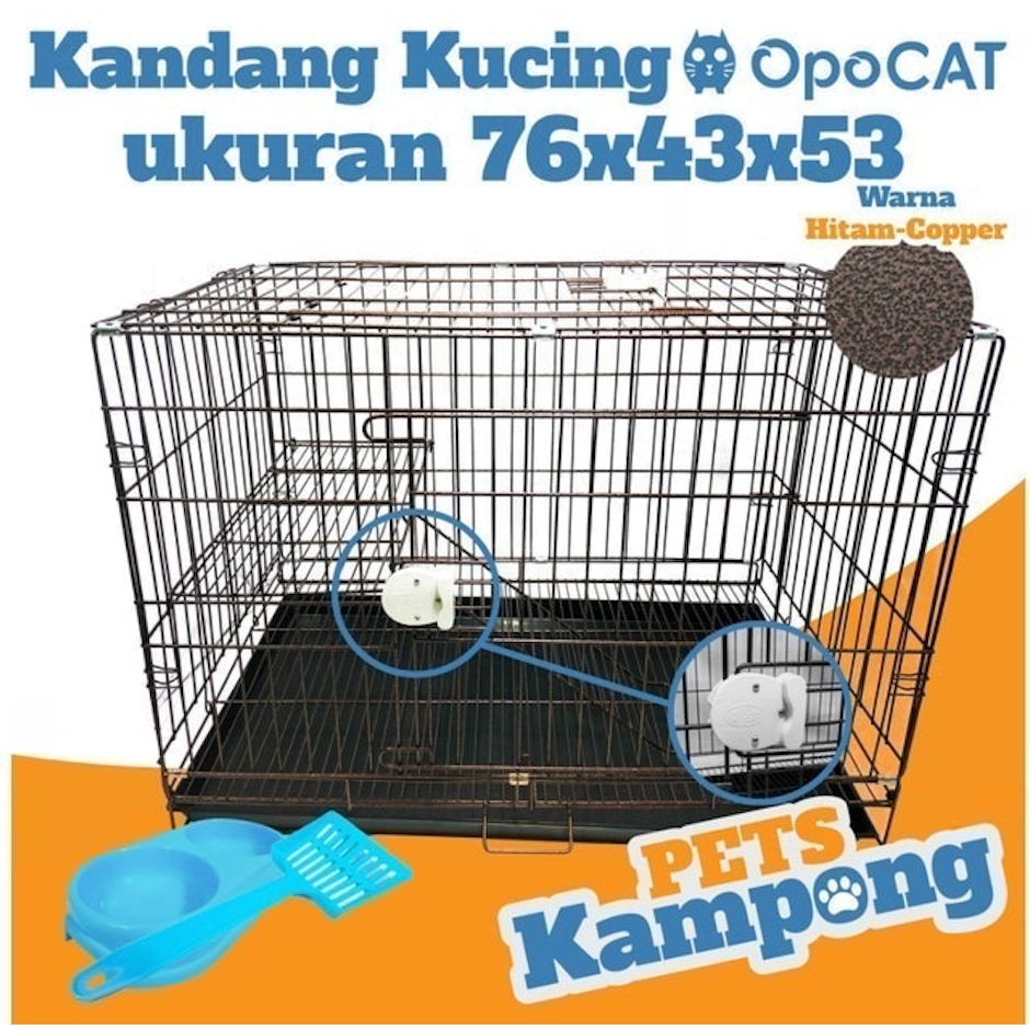 Opo CAT Kandang Kucing Anjing Lipat Ukuran Besar Tingkat Pintu Baru Translation missing: id.activerecord.decorators.item_part_image/alt
