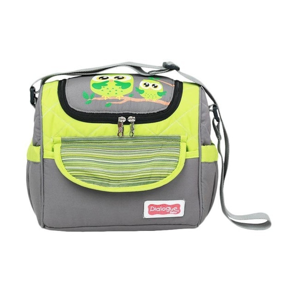 Dialogue Baby Tas Medium + Tempat Botol Susu Owl Series DGT7236 - Hijau Translation missing: id.activerecord.decorators.item_part_image/alt