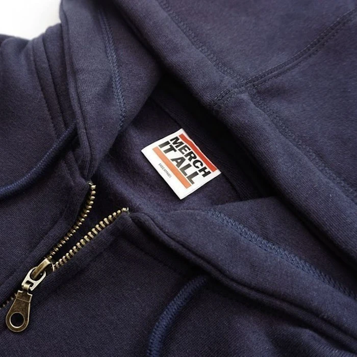 Merch It All Navy Blue Zip-up Basic Hoody Translation missing: id.activerecord.decorators.item_part_image/alt