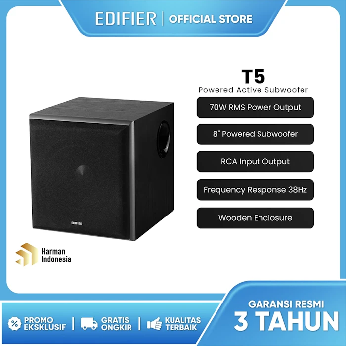 Edifier T5 Powered Active Subwoofer Translation missing: id.activerecord.decorators.item_part_image/alt