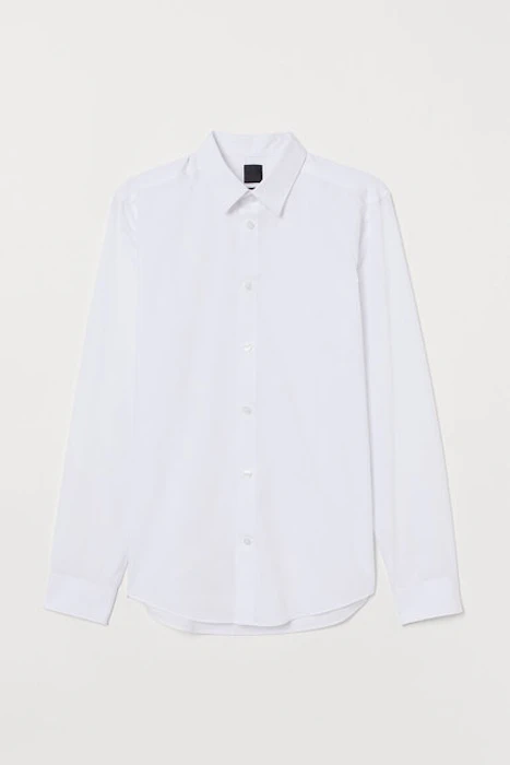 H&M Easy-iron Shirt Slim Fit Translation missing: id.activerecord.decorators.item_part_image/alt