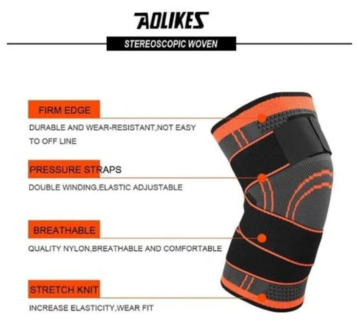 AOLIKES 7720 Knee Pad Brace Bandage Translation missing: id.activerecord.decorators.item_part_image/alt