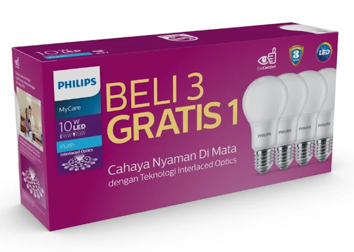 Philips MultiPack MyCare LedBulb 10W 6500K Putih Translation missing: id.activerecord.decorators.item_part_image/alt