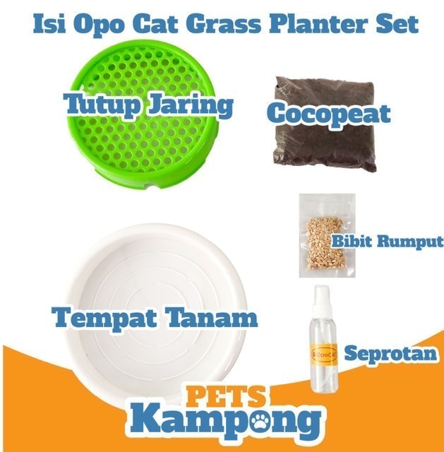 Opo CAT  Cat Grass Planter Translation missing: id.activerecord.decorators.item_part_image/alt