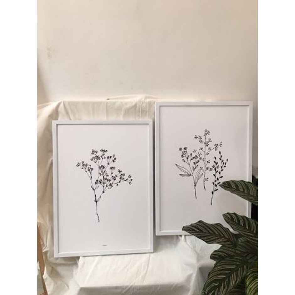 casadecor.id Hiasan Dinding Walldecor Line Art Plant size 50 x 70 cm 1 set Translation missing: id.activerecord.decorators.item_part_image/alt