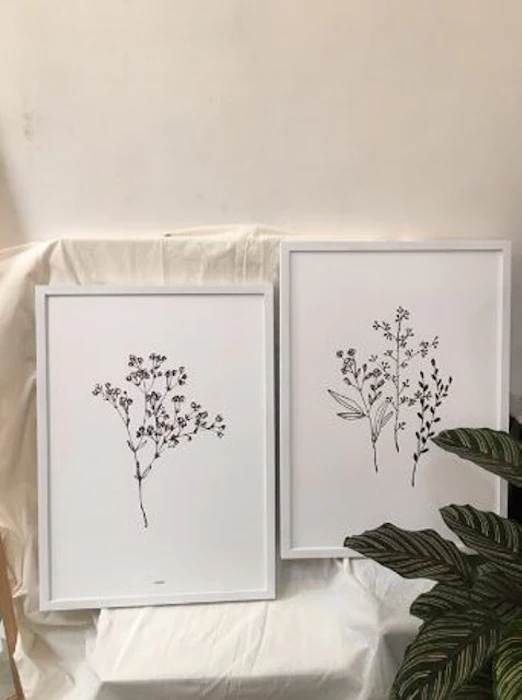casadecor.id Hiasan Dinding Walldecor Line Art Plant size 50 x 70 cm 1 set Translation missing: id.activerecord.decorators.item_part_image/alt