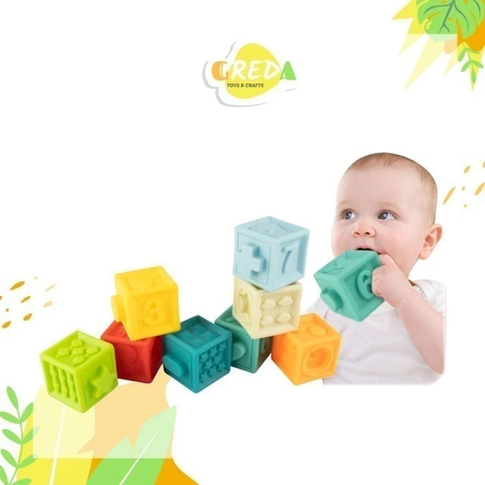Greda Puzzle Silicon 2 in 1 Baby Soft Blocks Translation missing: id.activerecord.decorators.item_part_image/alt