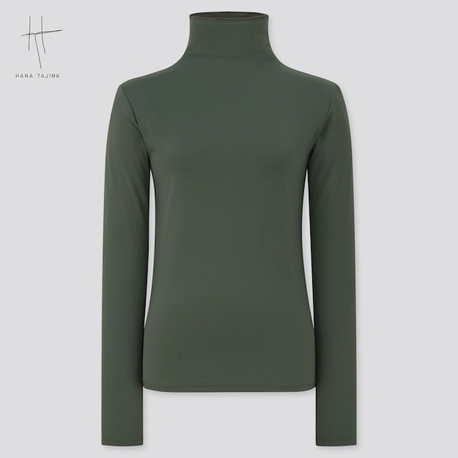 UNIQLO Women Airism Pullover UV Protection High Neck Lengan Panjang Translation missing: id.activerecord.decorators.item_part_image/alt