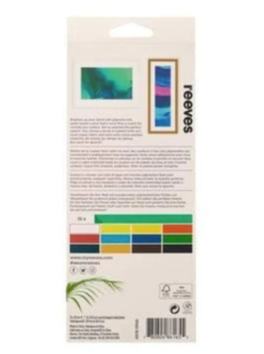 Reeves Acrylic Paint Set 12 Translation missing: id.activerecord.decorators.item_part_image/alt