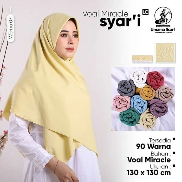 Umama Scarf Voal Miracle Plain Syar'i Translation missing: id.activerecord.decorators.item_part_image/alt