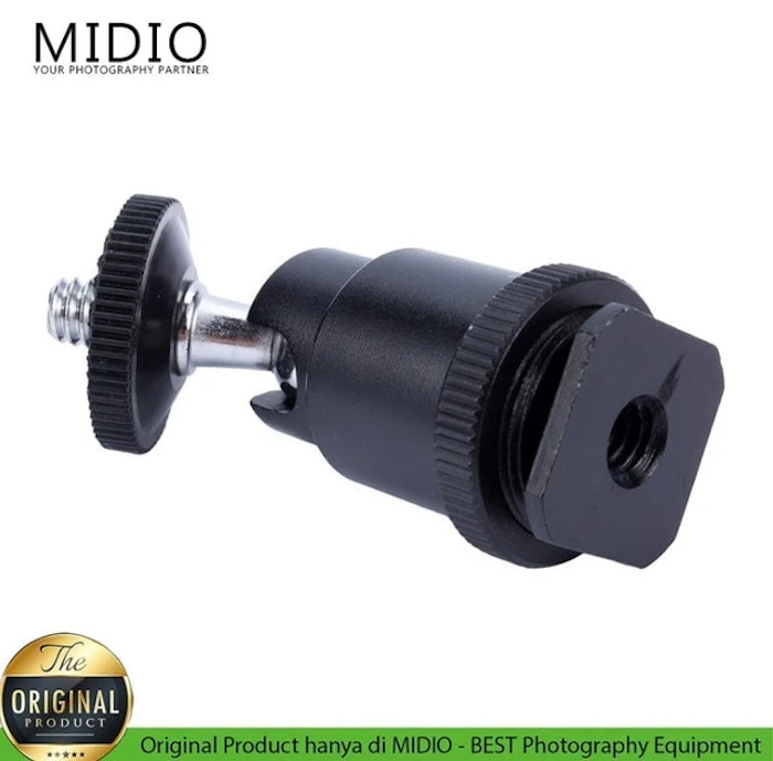 Midio Mini Ball Head S2 Camera with Hot Shoe 1/4 Translation missing: id.activerecord.decorators.item_part_image/alt