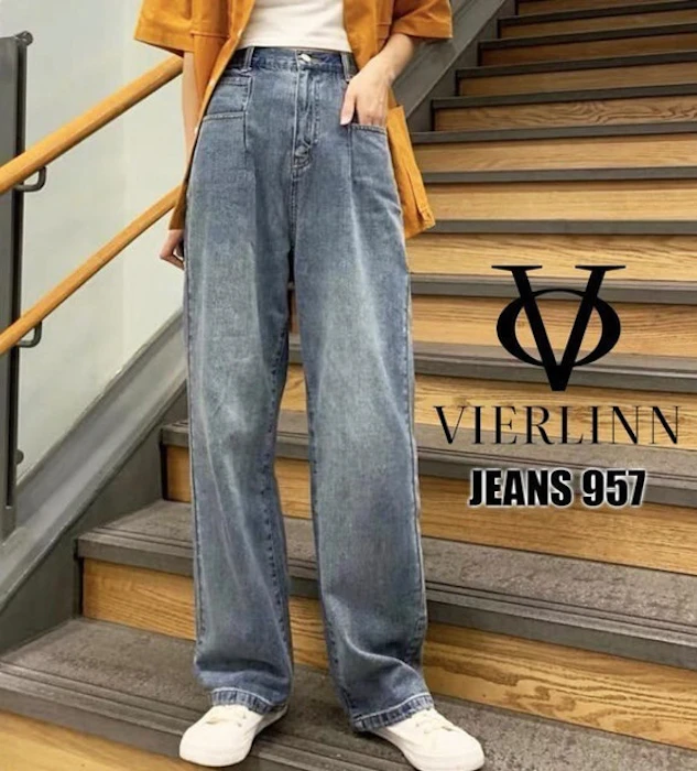 VIERLINN Baggy Highwaist Jeans Translation missing: id.activerecord.decorators.item_part_image/alt