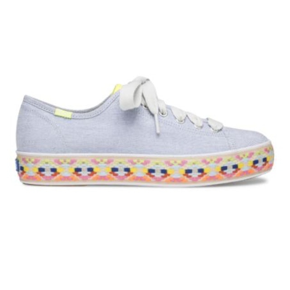 Keds Rifle Paper Co. Triple Kick Rosalie Embroidered Jute Translation missing: id.activerecord.decorators.item_part_image/alt