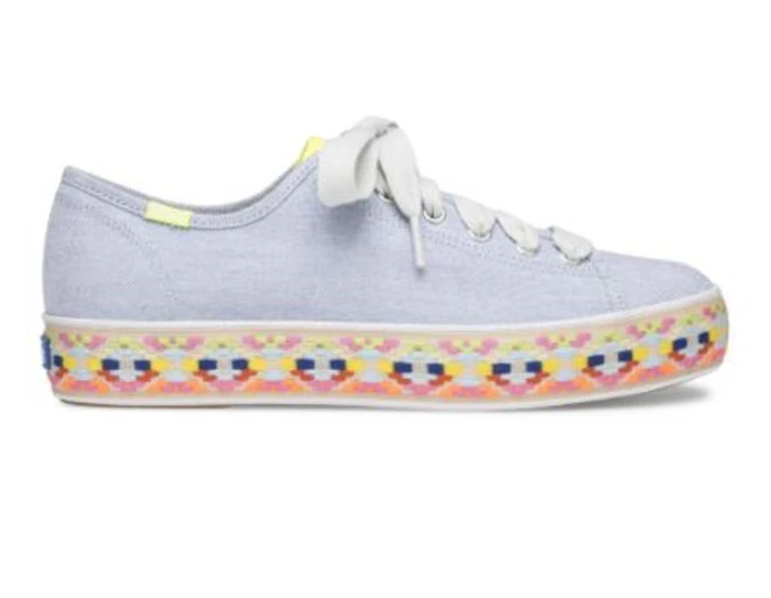 Keds Rifle Paper Co. Triple Kick Rosalie Embroidered Jute Translation missing: id.activerecord.decorators.item_part_image/alt