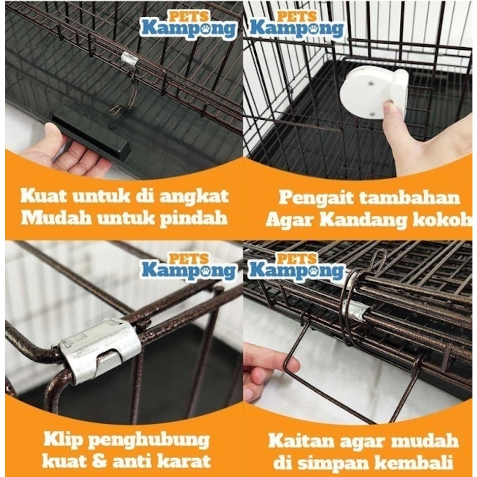 Opo CAT Kandang Kucing Anjing Lipat Ukuran Besar Tingkat Pintu Baru Translation missing: id.activerecord.decorators.item_part_image/alt
