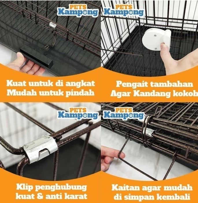 Opo CAT Kandang Kucing Anjing Lipat Ukuran Besar Tingkat Pintu Baru Translation missing: id.activerecord.decorators.item_part_image/alt