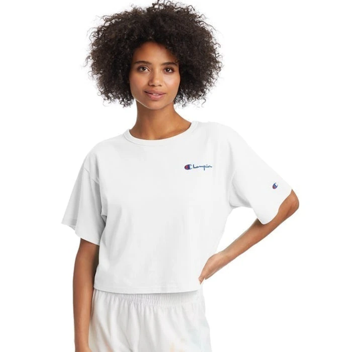 Hanesbrands Champion Heritage Cropped Tee, Embroidered Logo Translation missing: id.activerecord.decorators.item_part_image/alt