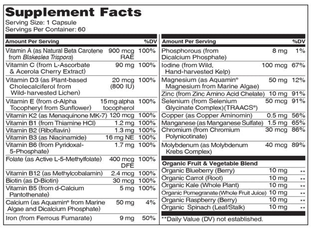 NATURELO One Daily Multivitamin for Women Translation missing: id.activerecord.decorators.item_part_image/alt