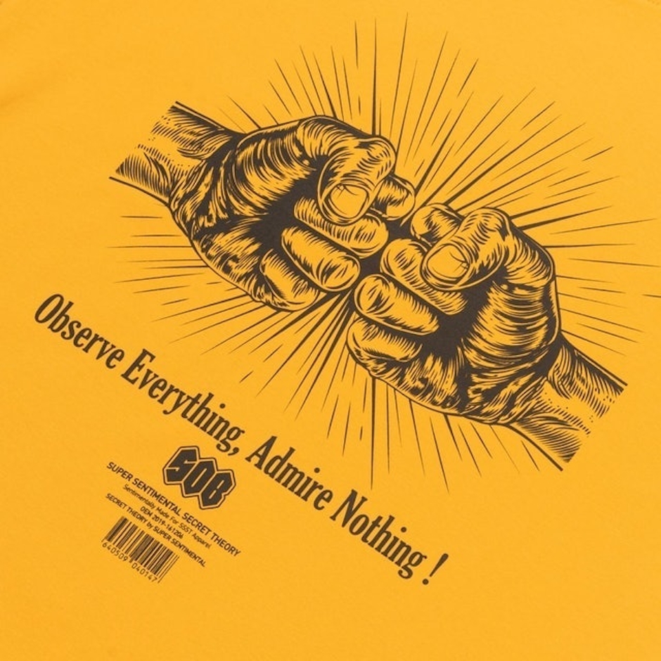 Super Sentimental Secret Theory Yellow T-shirt SOB x SSST Translation missing: id.activerecord.decorators.item_part_image/alt
