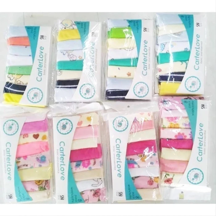 CarterLove 8 Pack Washcloths Translation missing: id.activerecord.decorators.item_part_image/alt