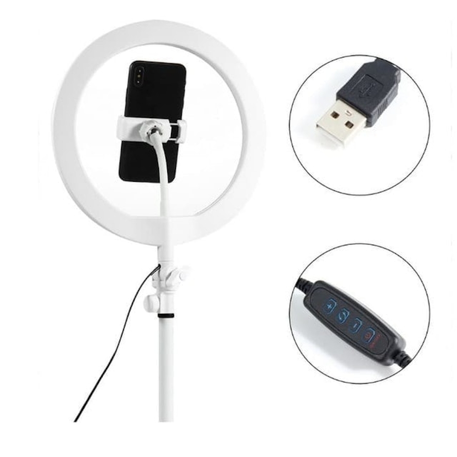 Ringlight Selfie Portable with Phone Holder Translation missing: id.activerecord.decorators.item_part_image/alt