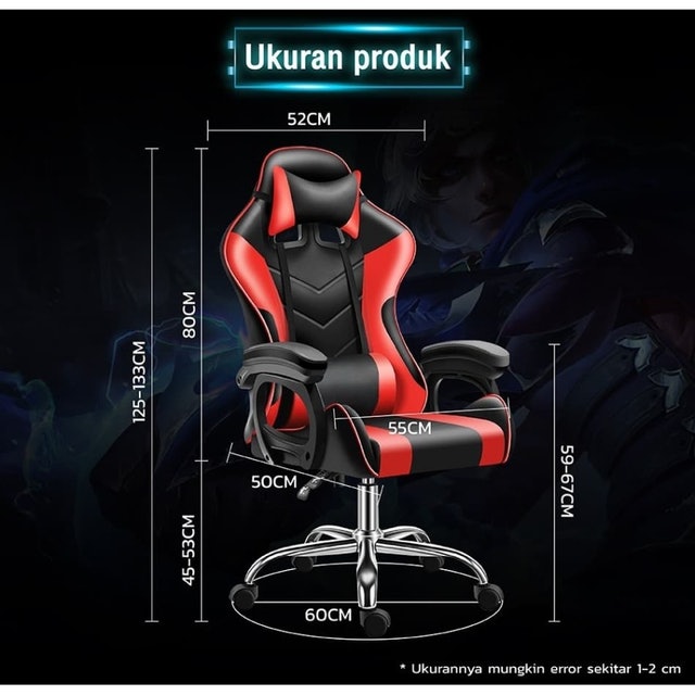 BGSPORT Kursi Video Gaming Live Show - Kursi Gaming Translation missing: id.activerecord.decorators.item_part_image/alt