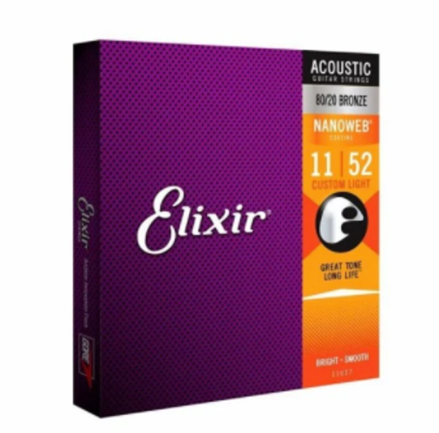 Elixir Acoustic 80/20 Bronze with Nanoweb Coating Translation missing: id.activerecord.decorators.item_part_image/alt
