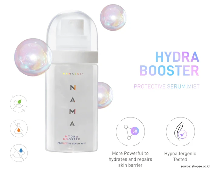 Nama Cantik Abadi Nama Hydra Booster Protective Serum Mist Translation missing: id.activerecord.decorators.item_part_image/alt