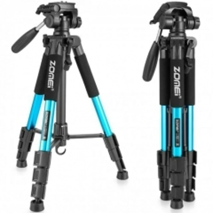 ZOMEi Q111 Lightweight Backpacking Tripod Kit 4-Section with 3-Way Pan Head and Carrying Case Translation missing: id.activerecord.decorators.item_part_image/alt