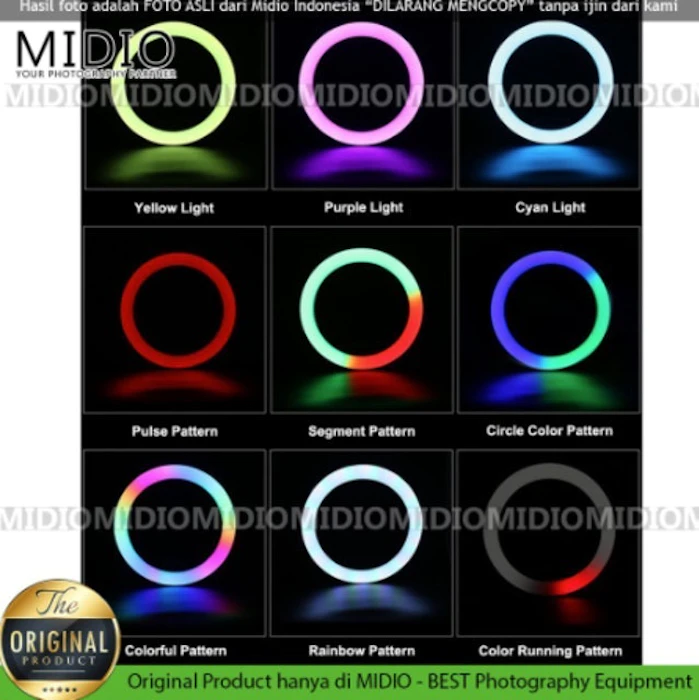 MIDIO Ring Light Rainbow Translation missing: id.activerecord.decorators.item_part_image/alt
