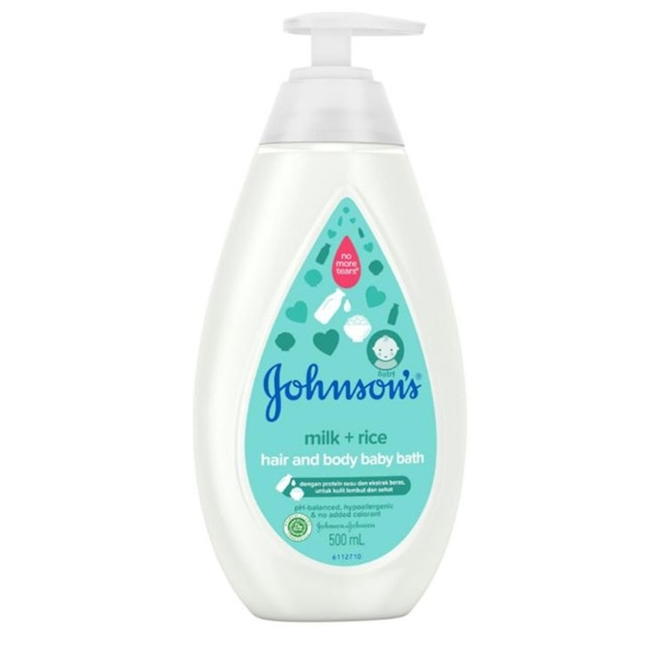 Johnson's Baby Milk + Rice Hair and Body Baby Bath Translation missing: id.activerecord.decorators.item_part_image/alt