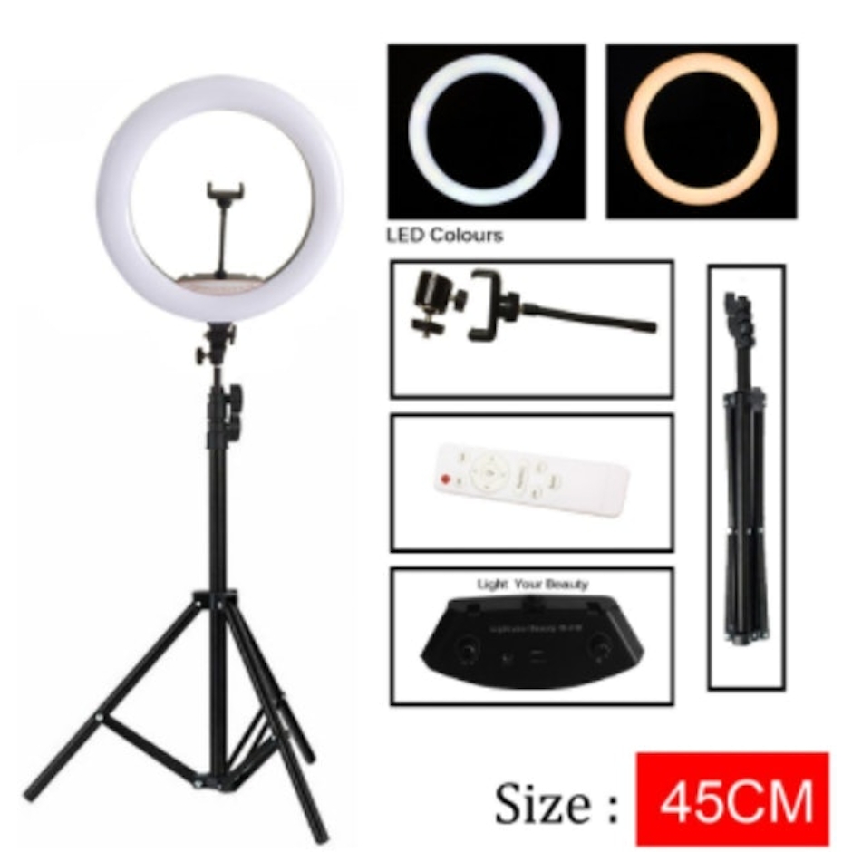 Ring Light 45 cm + Tripod Translation missing: id.activerecord.decorators.item_part_image/alt