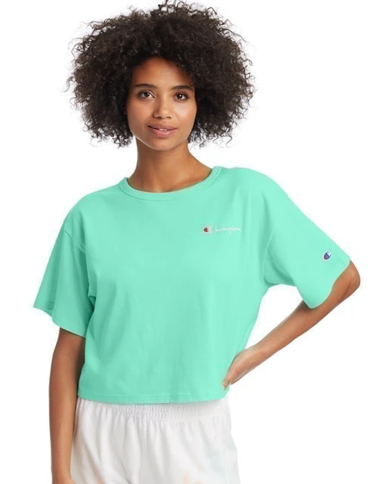 Hanesbrands Champion Heritage Cropped Tee, Embroidered Logo Translation missing: id.activerecord.decorators.item_part_image/alt