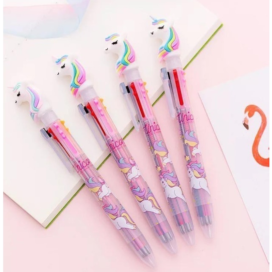 Pulpen Mekanik Unicorn Head 6 Warna Translation missing: id.activerecord.decorators.item_part_image/alt