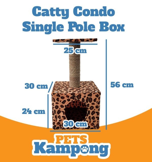 Opo CAT Cat Condo Single Pole Box Translation missing: id.activerecord.decorators.item_part_image/alt