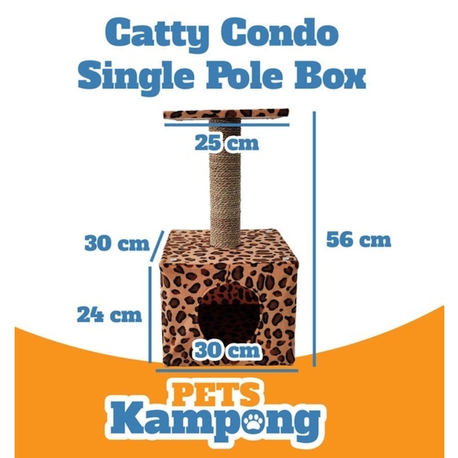 Opo CAT Cat Condo Single Pole Box Translation missing: id.activerecord.decorators.item_part_image/alt