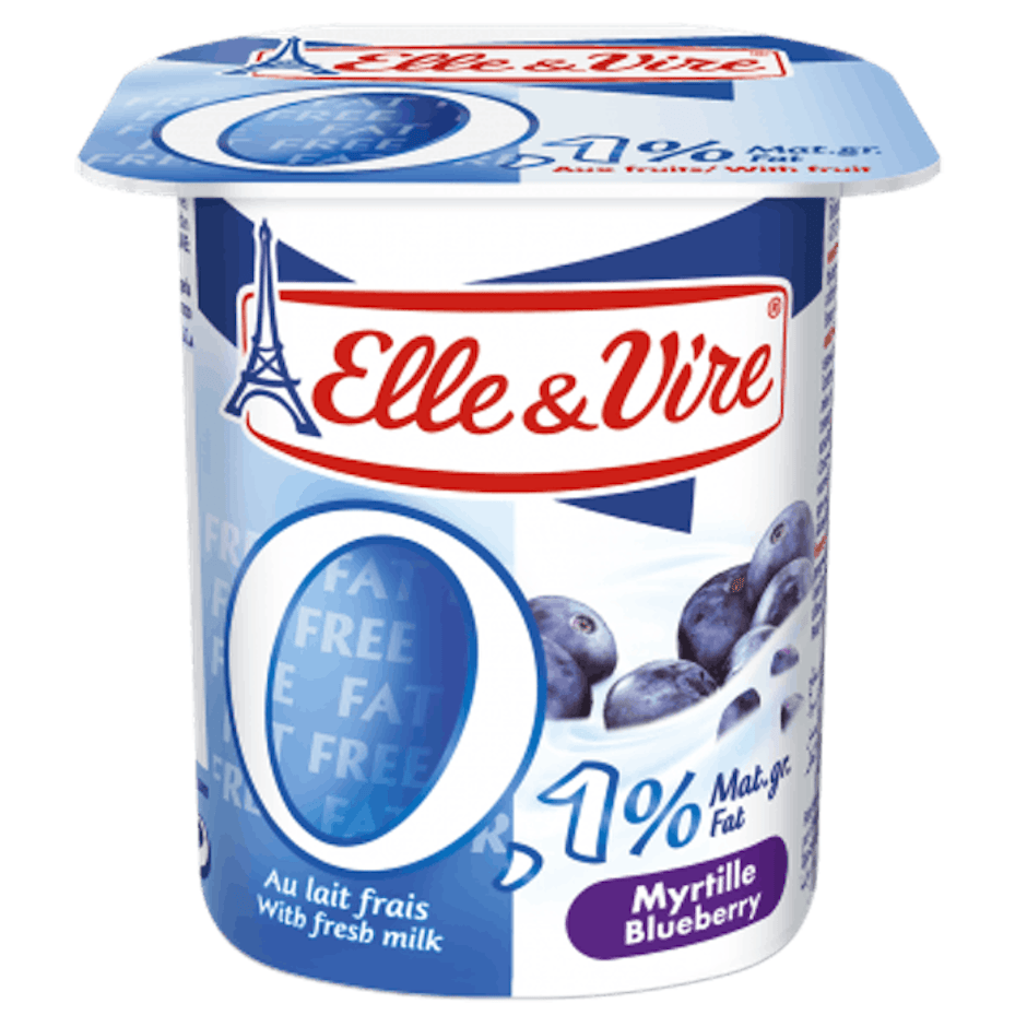 Elle & Vire Dairy Dessert with fruits 0.1% fat - Blueberry Translation missing: id.activerecord.decorators.item_part_image/alt