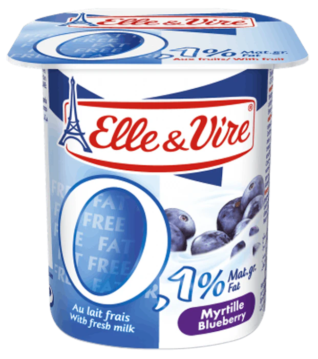 Elle & Vire Dairy Dessert with fruits 0.1% fat - Blueberry Translation missing: id.activerecord.decorators.item_part_image/alt