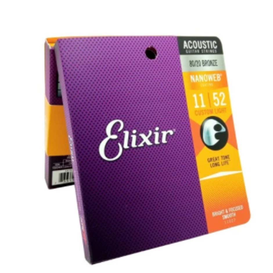 Elixir Acoustic 80/20 Bronze with Nanoweb Coating Translation missing: id.activerecord.decorators.item_part_image/alt