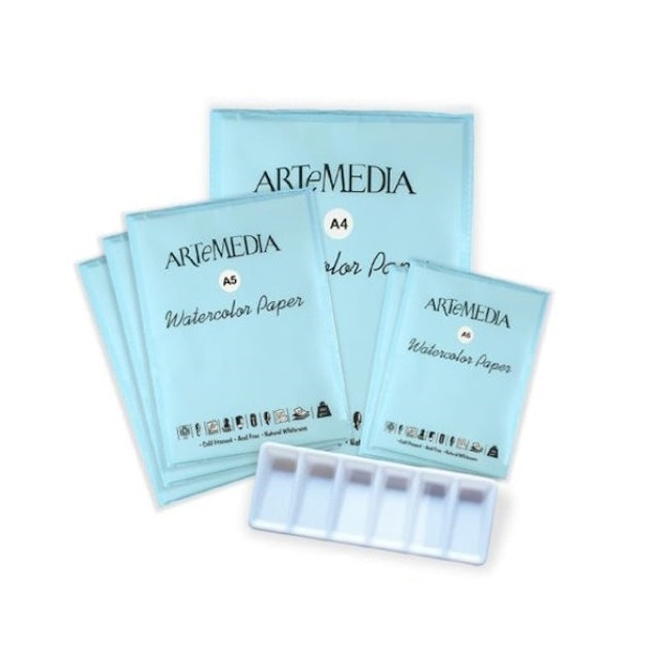 ARTeMEDIA Watercolor Paper Set Translation missing: id.activerecord.decorators.item_part_image/alt